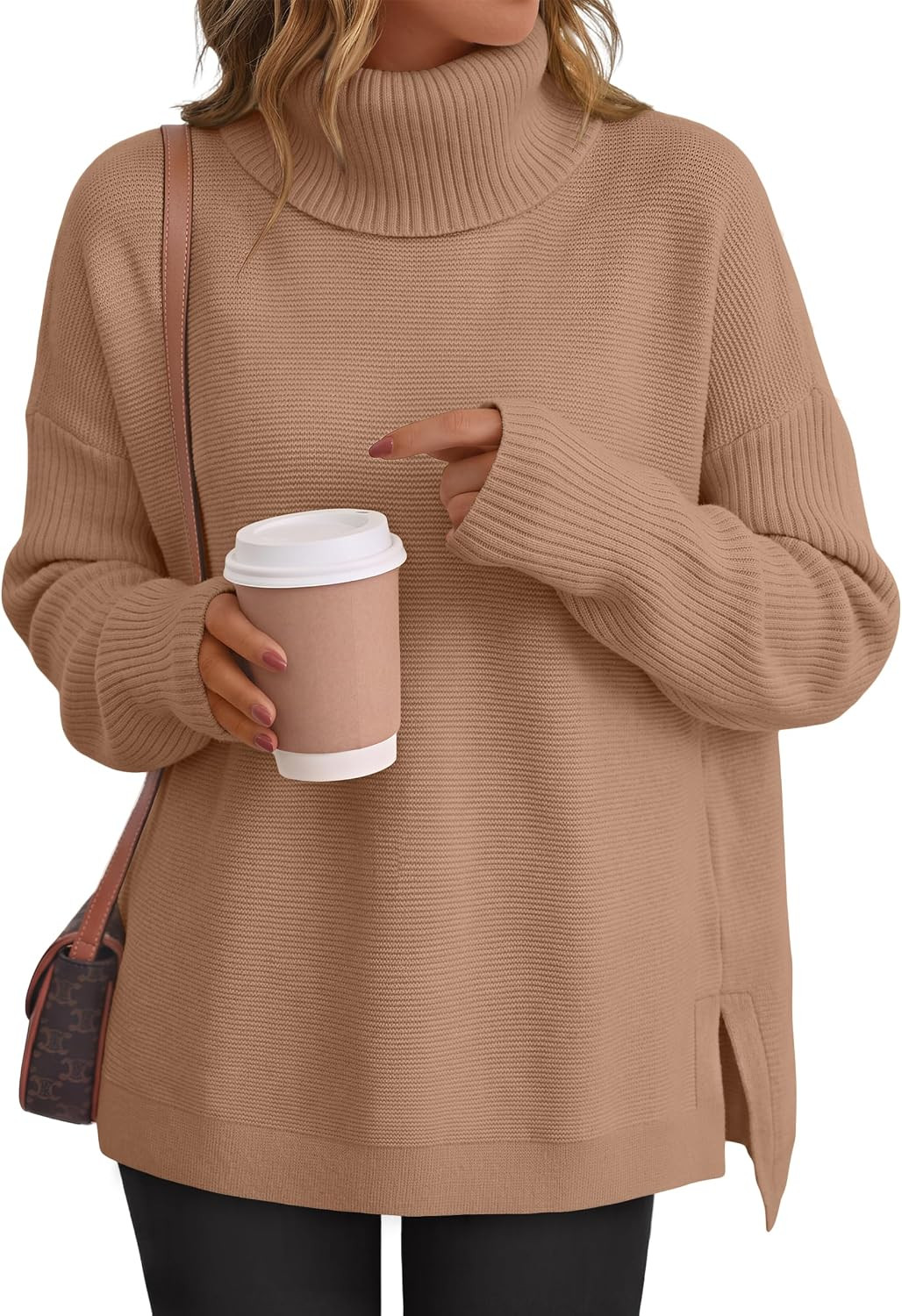LILLUSORY Womens Turtleneck Oversized Sweaters 2026 Fall Fashion Outfits | Amazon (US)