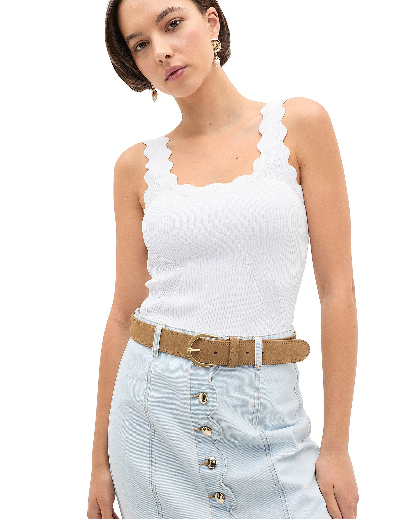 JESSIE TOPSTITCH WAIST BELT | David Jones (Australia & New Zealand)