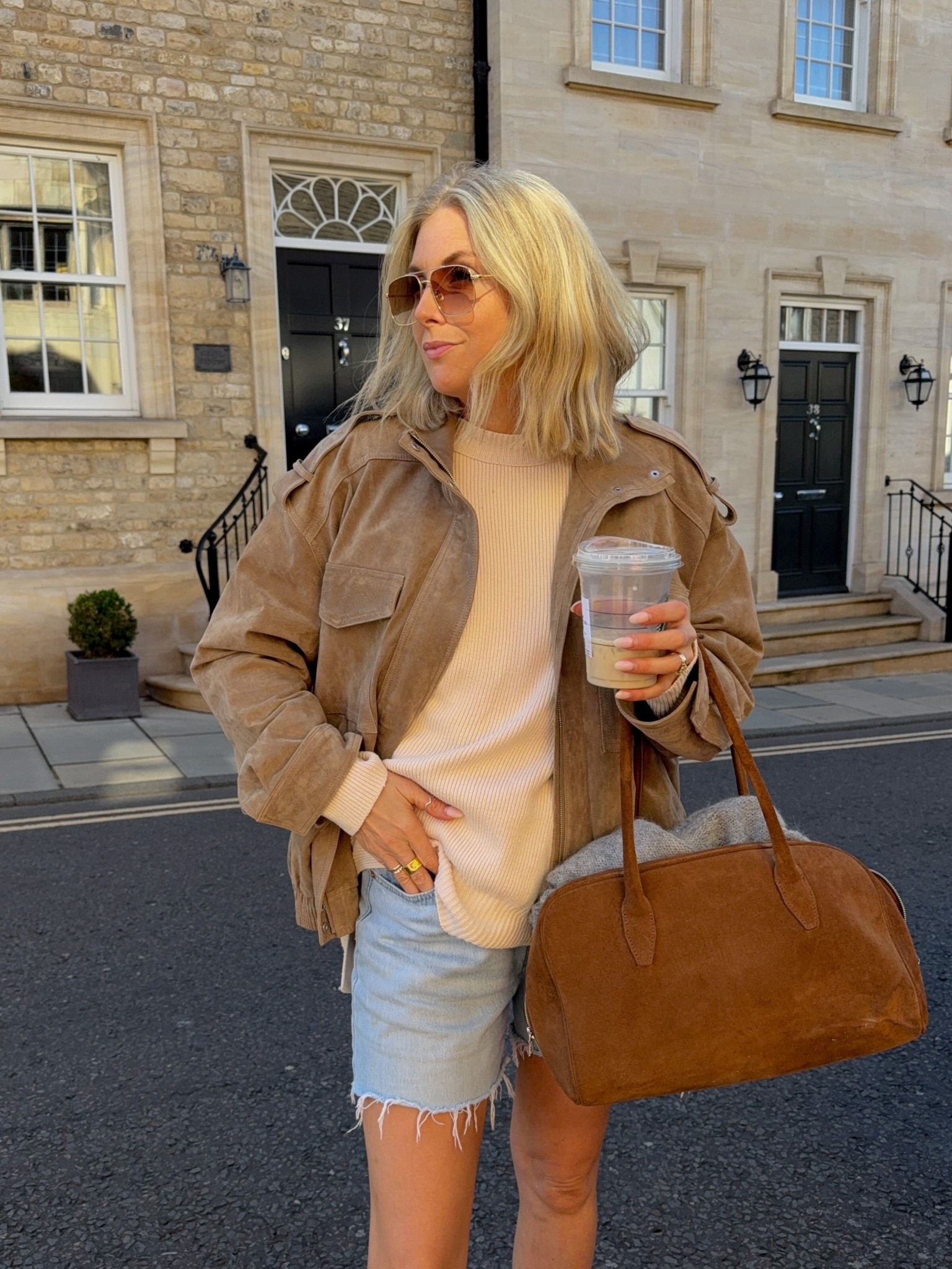 REMOVABLE COLLAR FAUX SUEDE JACKET curated on LTK