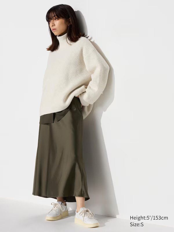Satin Skirt (Short) | UNIQLO (UK)