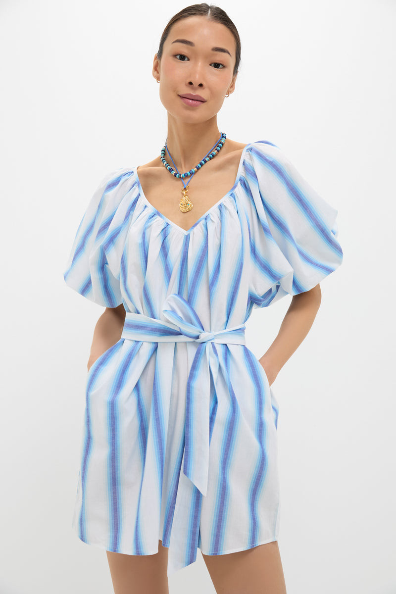 Blue Stripe Alix Mini Dress | Tuckernuck (US)