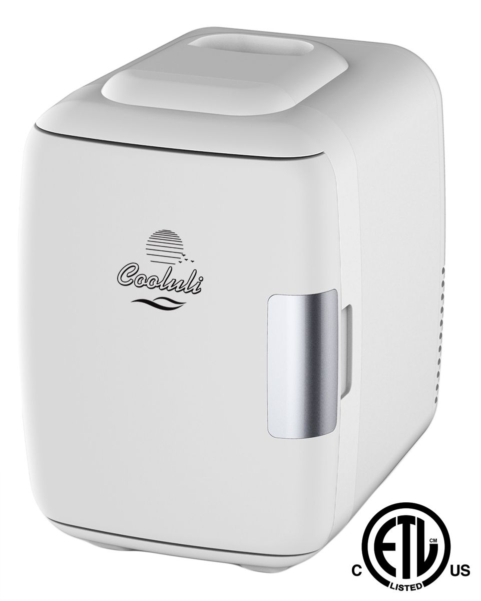 Cooluli Electric 4-Liter Portable Cooler/Warmer Mini Fridge, White | Walmart (US)