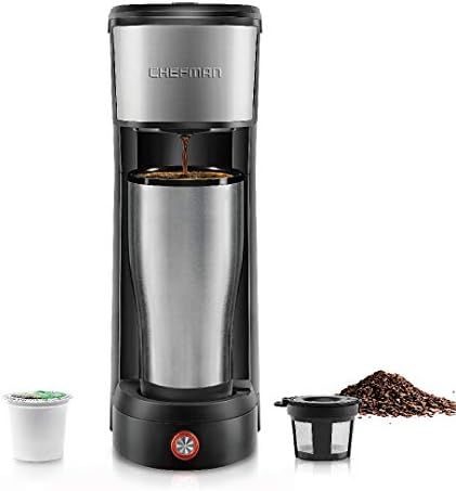 Chefman InstaCoffee Single Serve Coffee Maker Brews in 30 Seconds Compatible with K -Cup Pods, Gr... | Amazon (US)