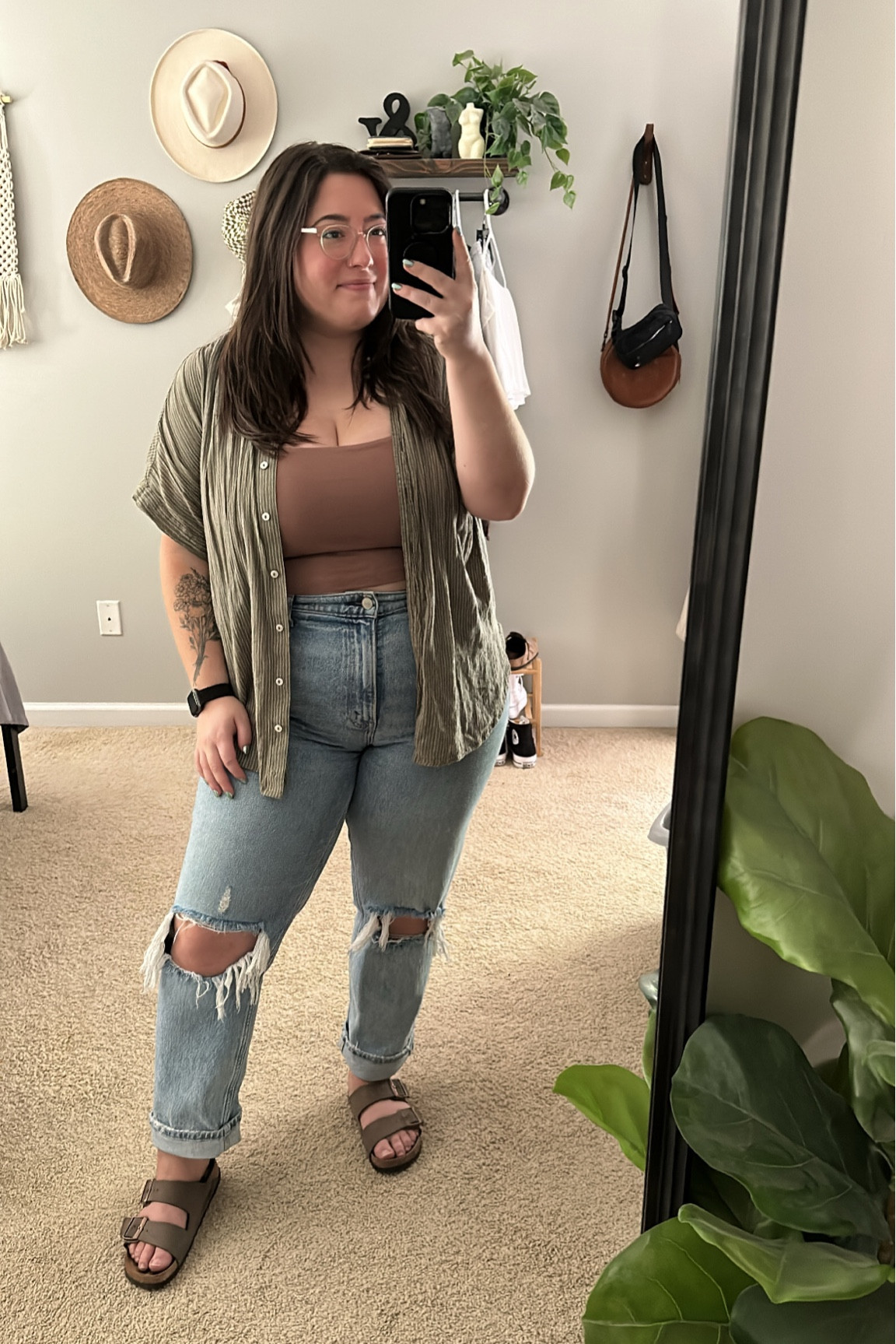 Walmart bra tanks - sized up to xxl for more room in the chest
Jeans - 32 short
Short sleeve button up - old from American Eagle but linked similar styles 

#LTKSeasonal #LTKcurves #LTKFind
