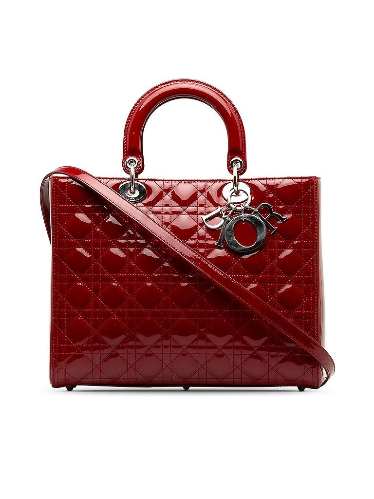Dior Leather Satchel: Red Bags | ThredUp