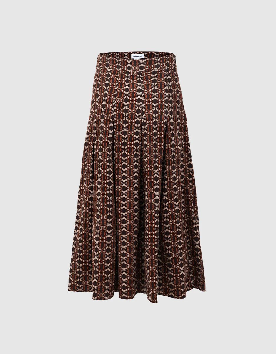 Geometric Long Skirt | Urban Revivo