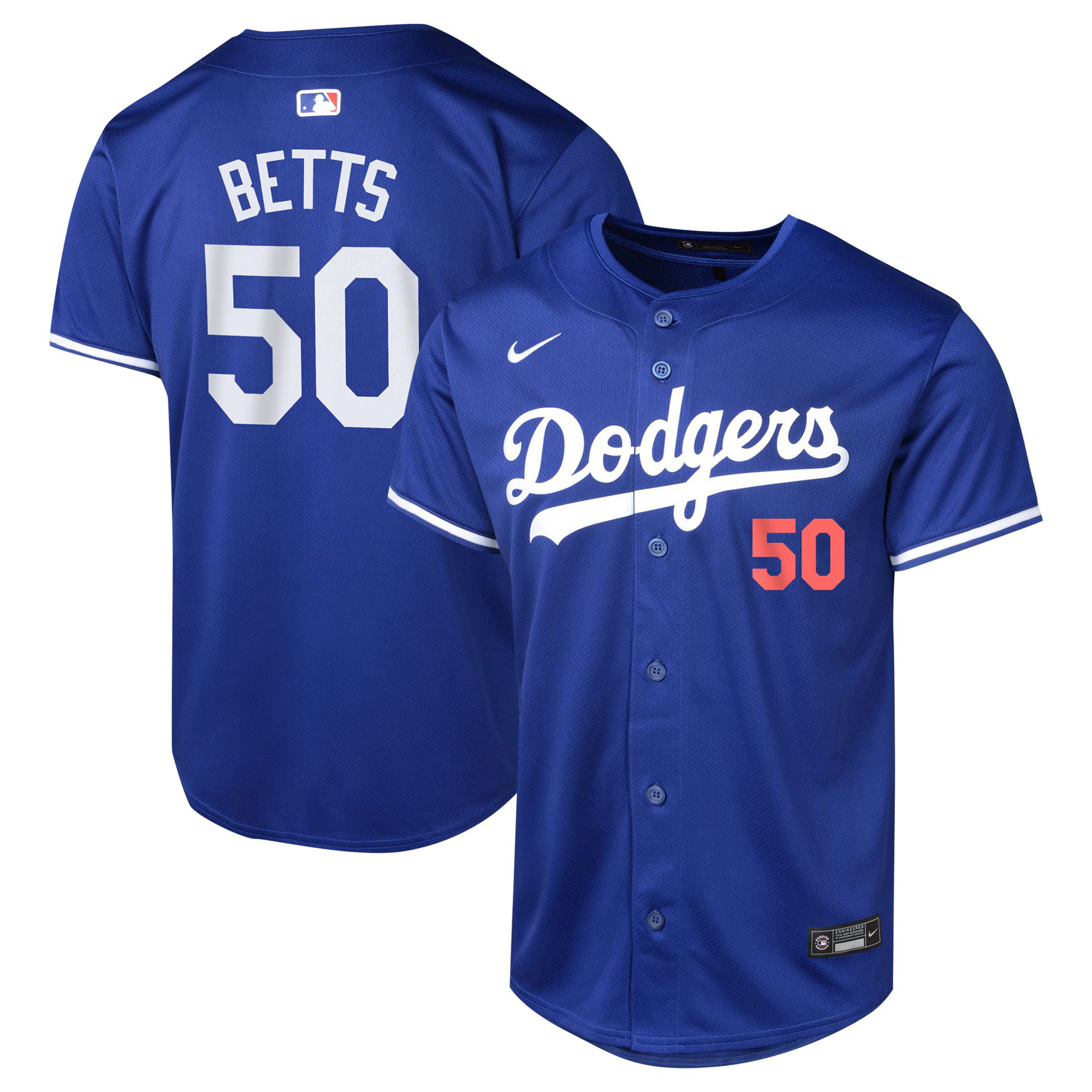 Mookie Betts Los Angeles Dodgers Nike Youth Alternate Limited Player Jersey – Royal | Fanatics