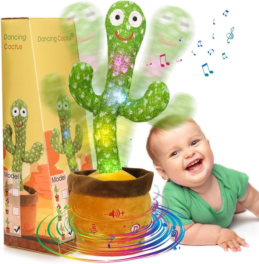 Emoin Dancing Cactus Talking Cactus Toy, Cactus Baby Toy Singing Children's Song+Box,Mimicking Ca... | Amazon (US)