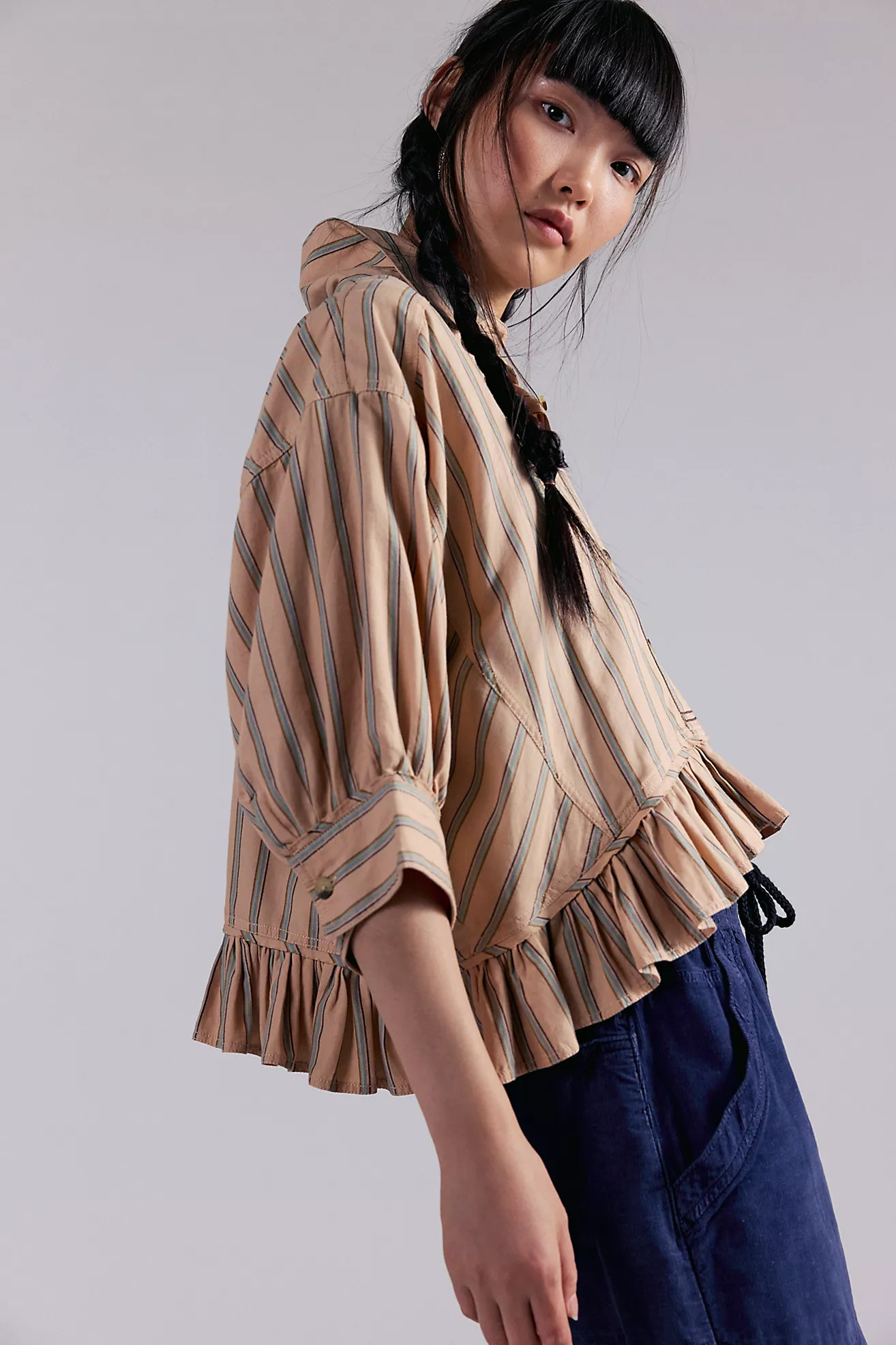 We The Free Bailey Stripe Shirt | Free People (Global - UK&FR Excluded)