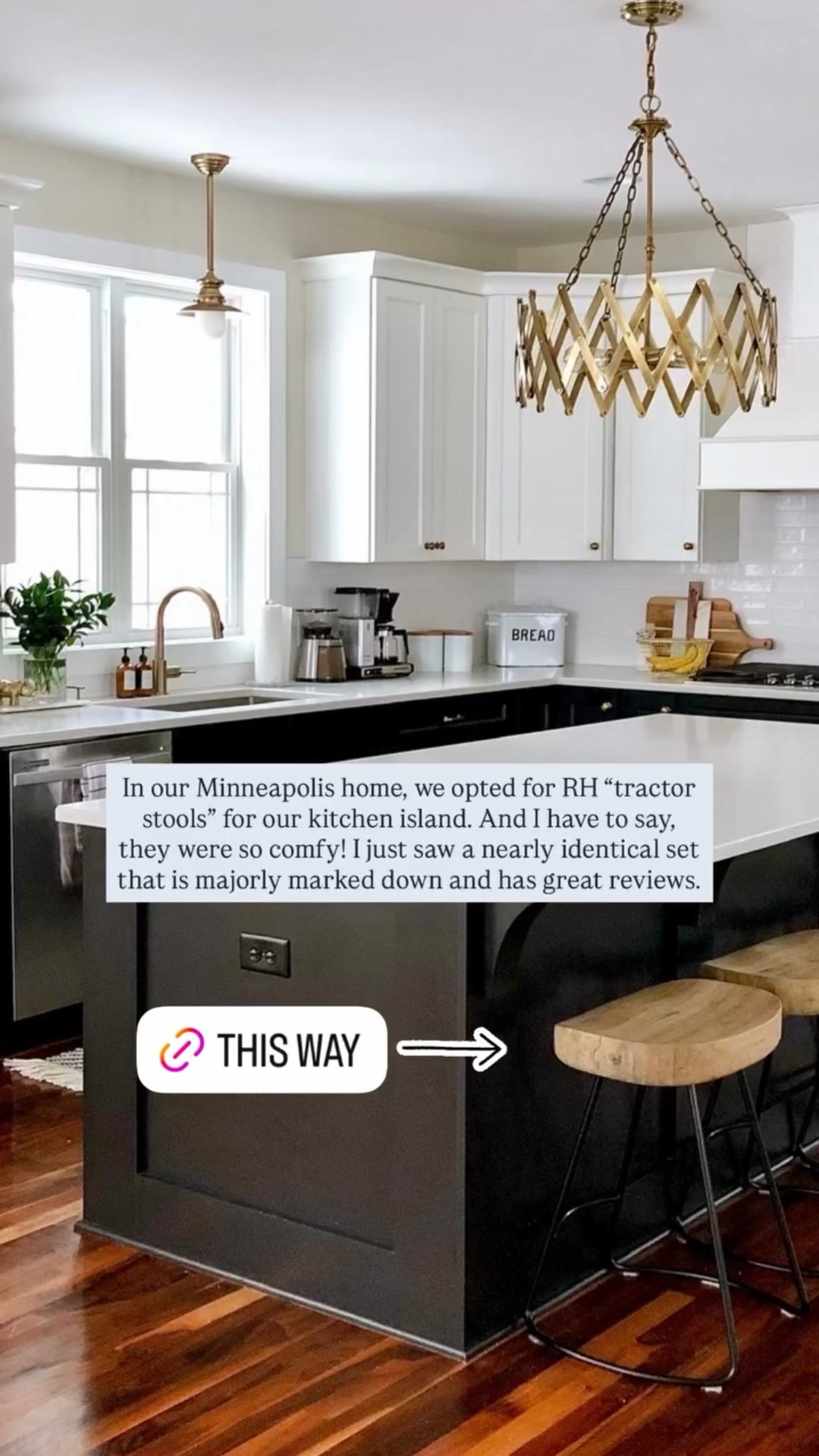 In our Minneapolis home, we opted for RH “tractor stools” for our kitchen island. And I have to say, they were so comfy! I just saw a nearly identical set from @Wayfair that is majorly marked down and has great reviews.

#LTKSaleAlert #LTKHome