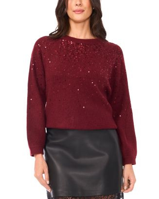 VINCE CAMUTO Sequinned Raglan Sleeve Sweater  | Bloomingdale's Women | Bloomingdale's (US)