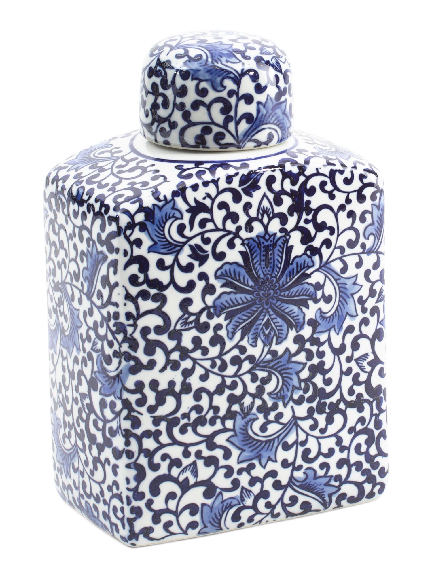 13in Ceramic Chinoiserie Jar With Lid | TJ Maxx