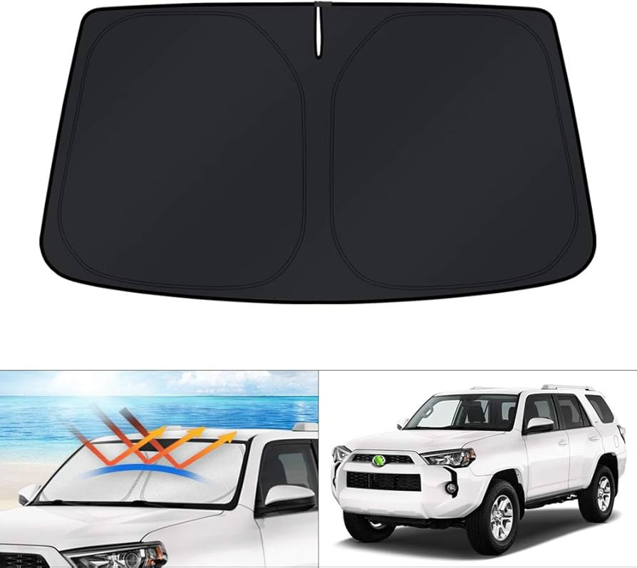 KUST Custom Fit Windshield Sun Shade for Toyota 4Runner 2010-2023 2024 Sunshade Foldable Sun Viso... | Amazon (US)