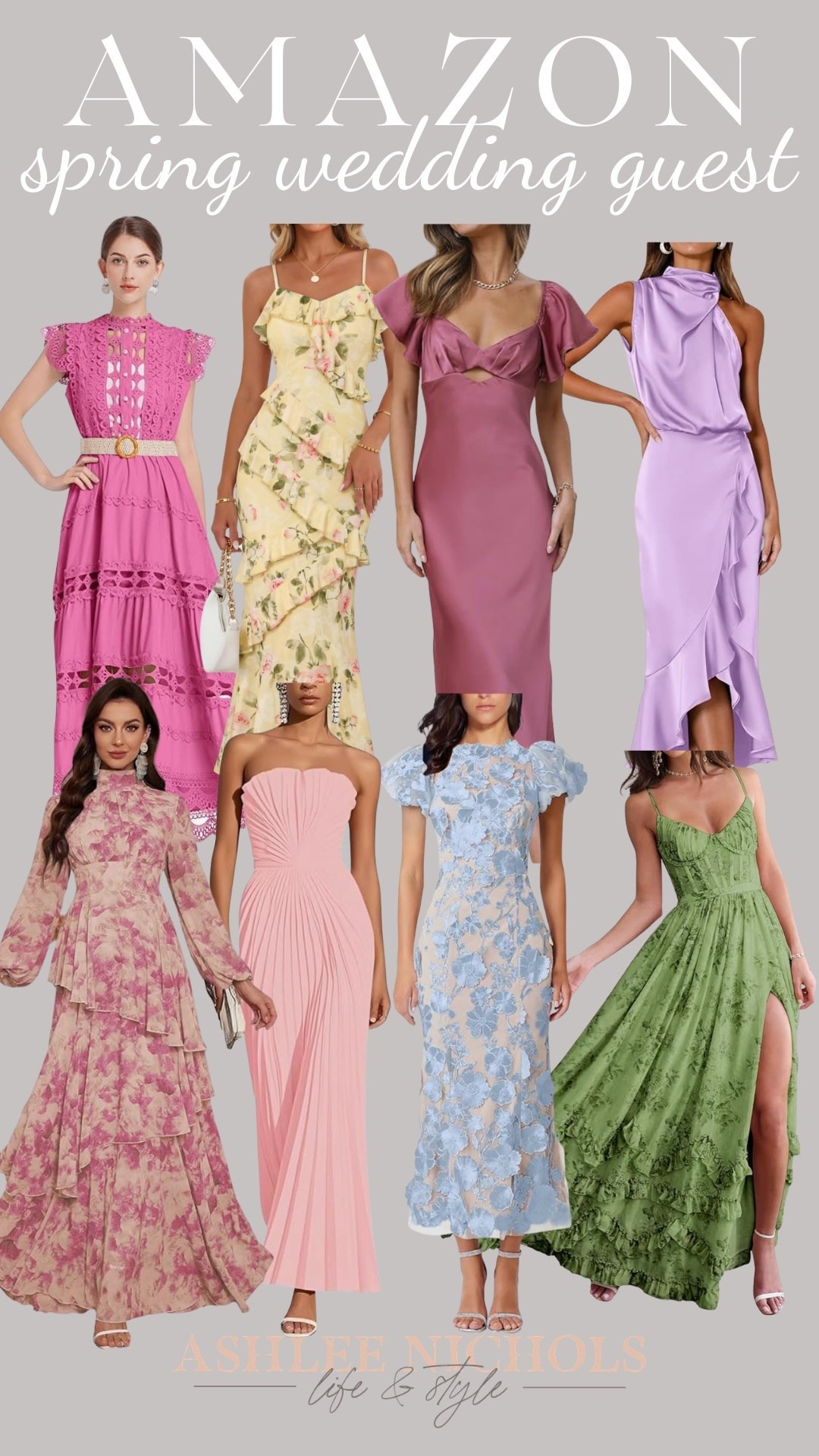 Spring wedding guest dress from Amazon 