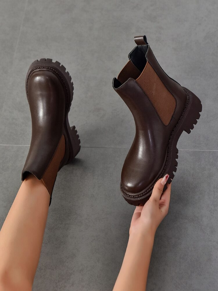 New
     
      Minimalist Slip-On Chelsea Boots | SHEIN