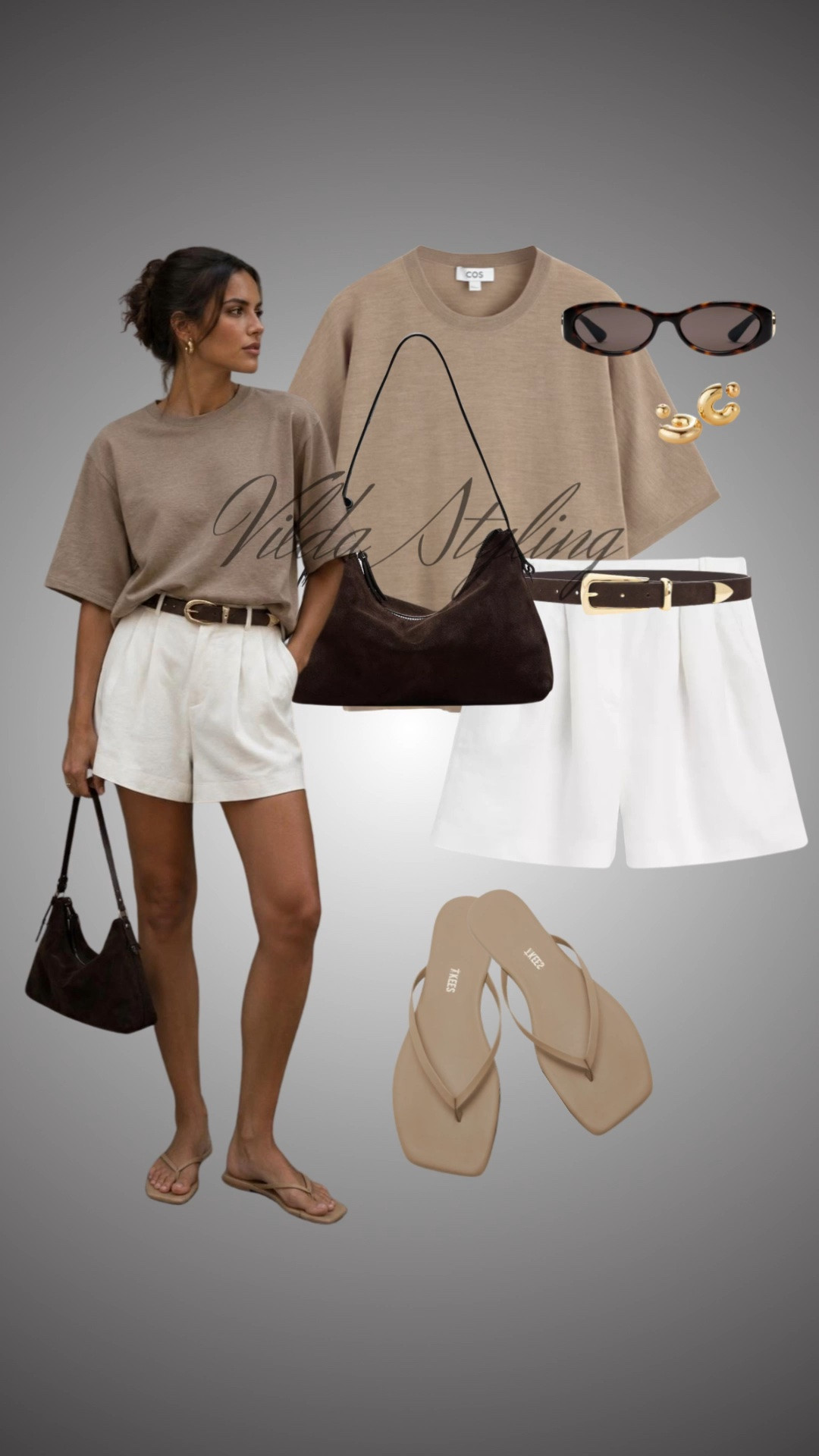 The perfect neutral look for warm weather. 🤎🤍
I’m loving this elevated take on a casual summer look. The combination of a structured beige tee with crisp white linen shorts is just so fresh and timeless. I’ve finished the outfit with my go-to suede hobo bag, comfy minimalist sandals, and classic gold hoops to keep it polished yet effortless.#neutralstyle #summeroutfit #minimaliststyle #linenblend #capsulewardrobe #effortlesschic #ootd #summerfashion

#LTKstyletip #LTKsummer #LTKsummer #LTKeurope #LTKstyletip