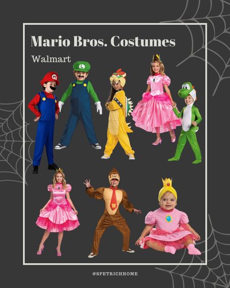It's a family affair in the Mushroom Kingdom! 🍄 Walmart has you covered for your Mario Bros. costume this year. I think Baby Peach is the icing on the cake! 

#MarioBrosCostumes #BabyPeach #FamilyCostume #HalloweenMario #trickortreat

#LTKSeasonal #LTKHoliday #LTKHalloween