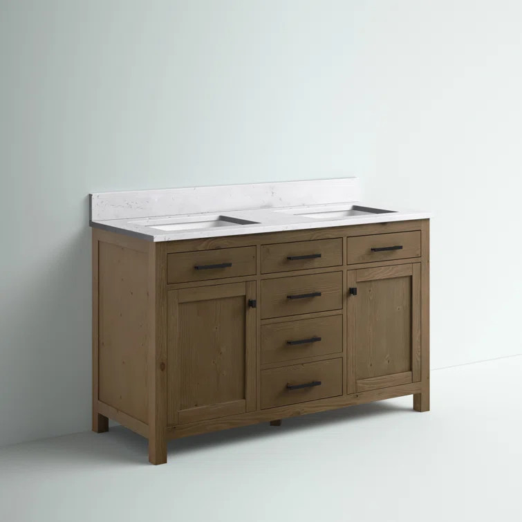 Atencio 54" Double Bathroom Vanity Set | Wayfair North America