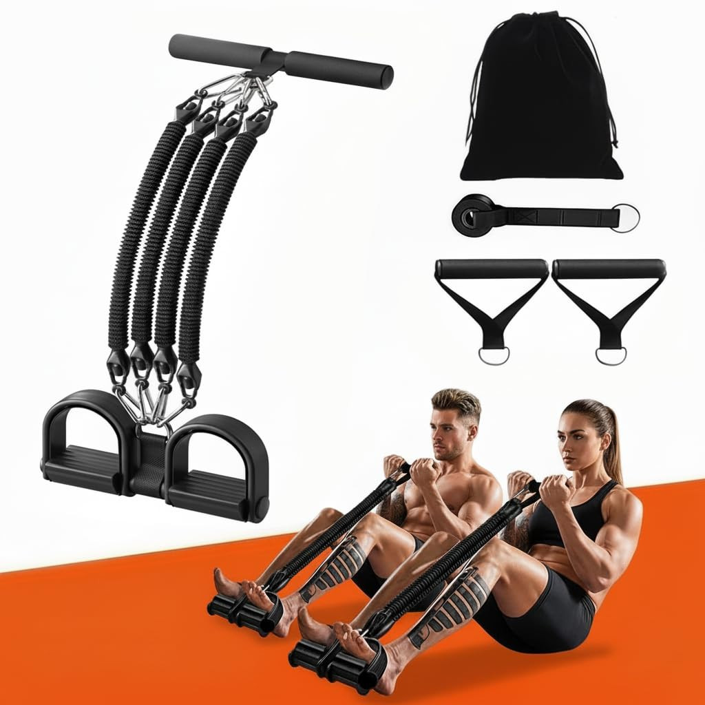 Multifunction Pedal Resistance Band with Handle，Sit Up Workout Equipment for Abdomen, Waist, Ar... | Amazon (US)