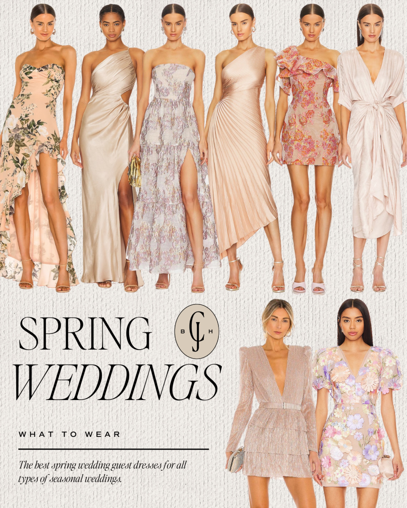 Spring wedding guest dress 