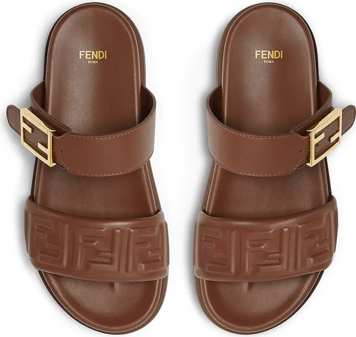 Fendi Feel FF Double Band Sandal (Women) | Nordstrom | Nordstrom