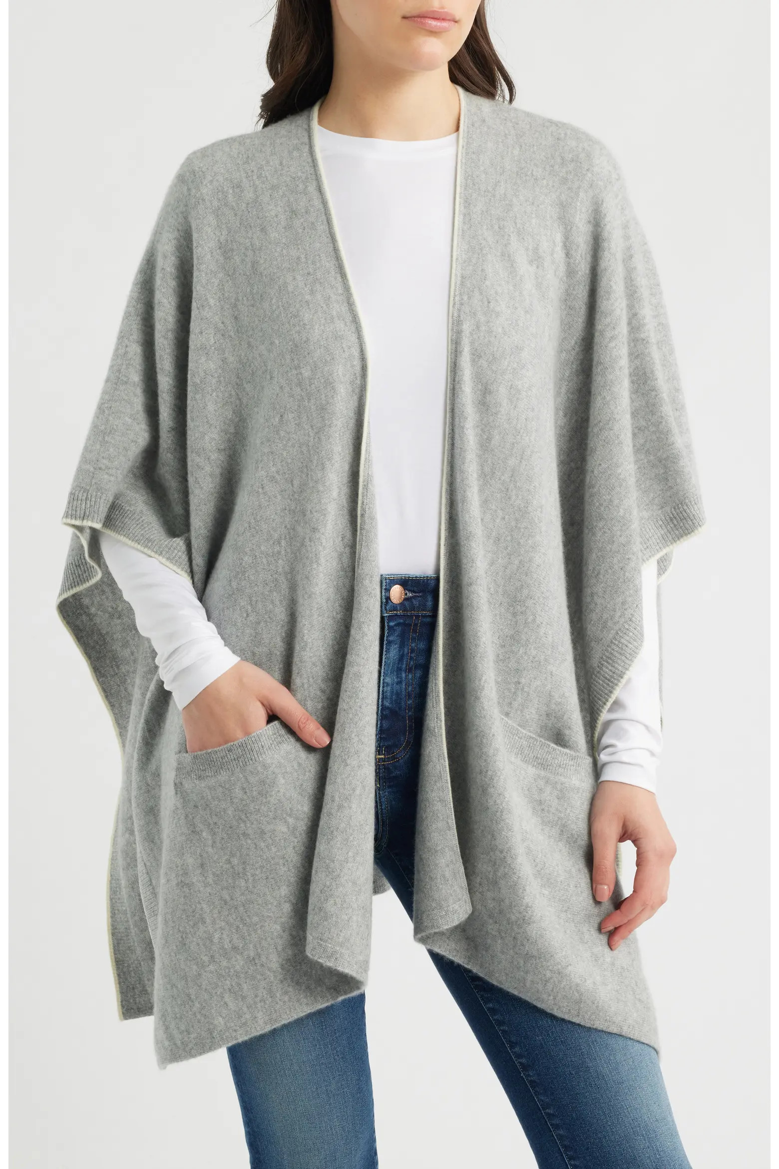 Tipped Cashmere Cape (Women) | Nordstrom | Nordstrom