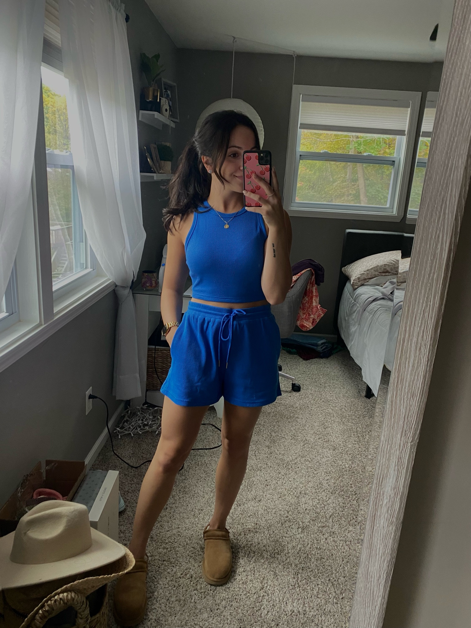 Amazon find, matching set, summer style, casual outfit, blue set, waffle knit

#LTKSeasonal #LTKunder50 #LTKstyletip