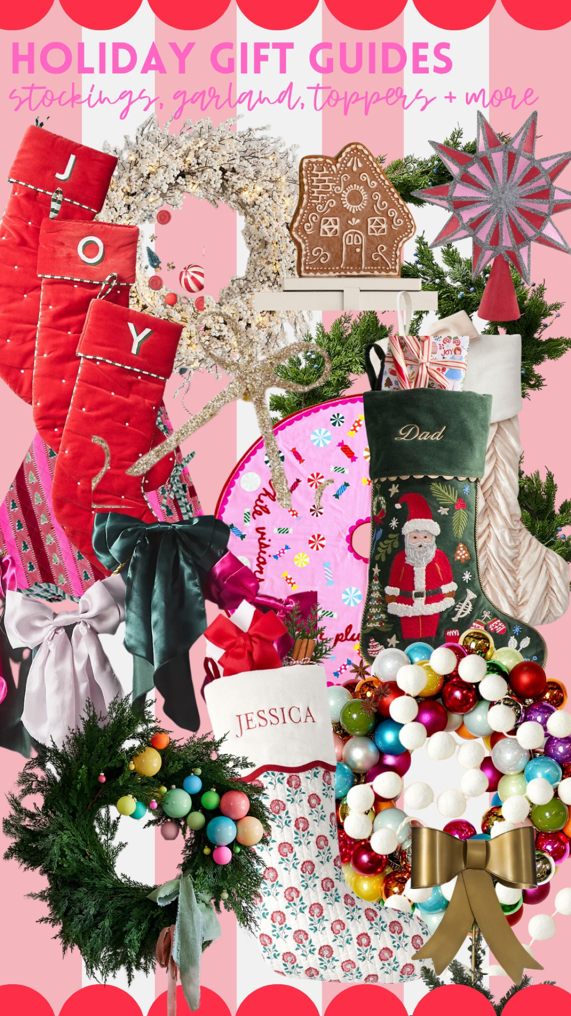 garlands, tree toppers and skirts oh my! the best and brightest to decorate your tree and mantle this Christmas |  

#LTKGiftGuide #LTKHoliday #LTKHome