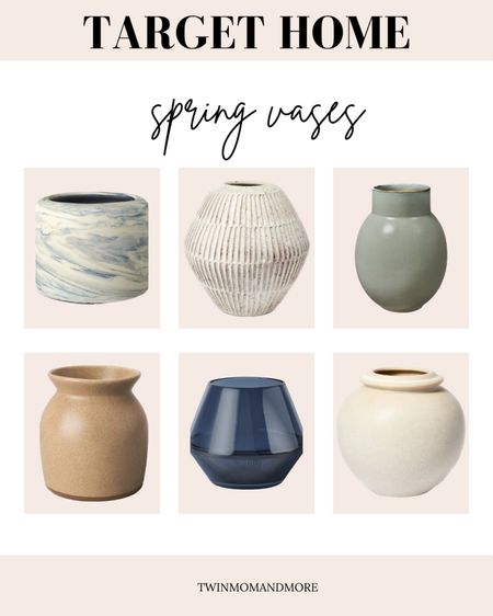 My favorite target vases! Get ready for spring with these beautiful decorative vases, perfect for styling bookshelves, built ins, coffee tables, entryway tables, and much more! // target home decor // target home finds // target spring decor // budget friendly home decor // 

#LTKSeasonal #LTKhome