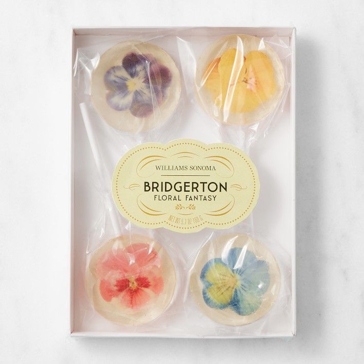 Bridgerton Floral Lollipops, Set of 4 | Williams-Sonoma