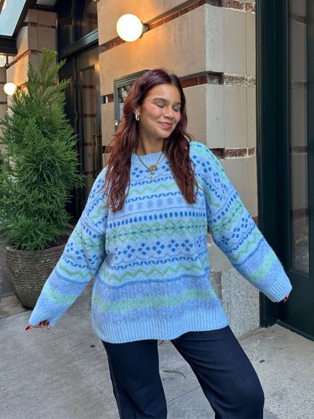 The most viral Pinterest sweater in Blue!!!!!! 