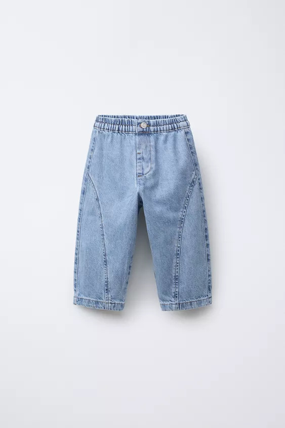 BAGGY STITCHED JEANS | Zara UK