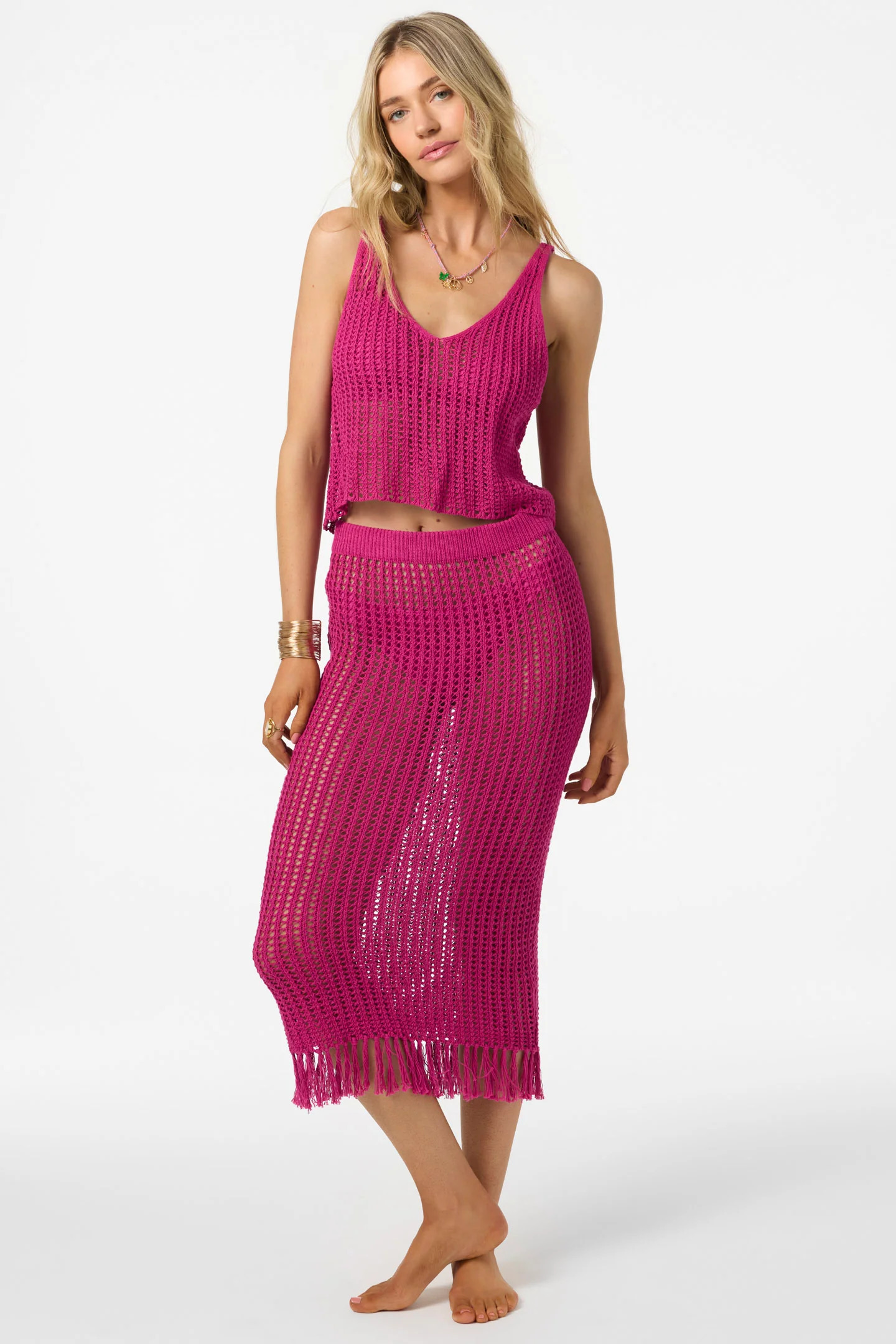 O'Neill Women's Ryan Tank Top in Fuchsia, Size XS | O'Neill