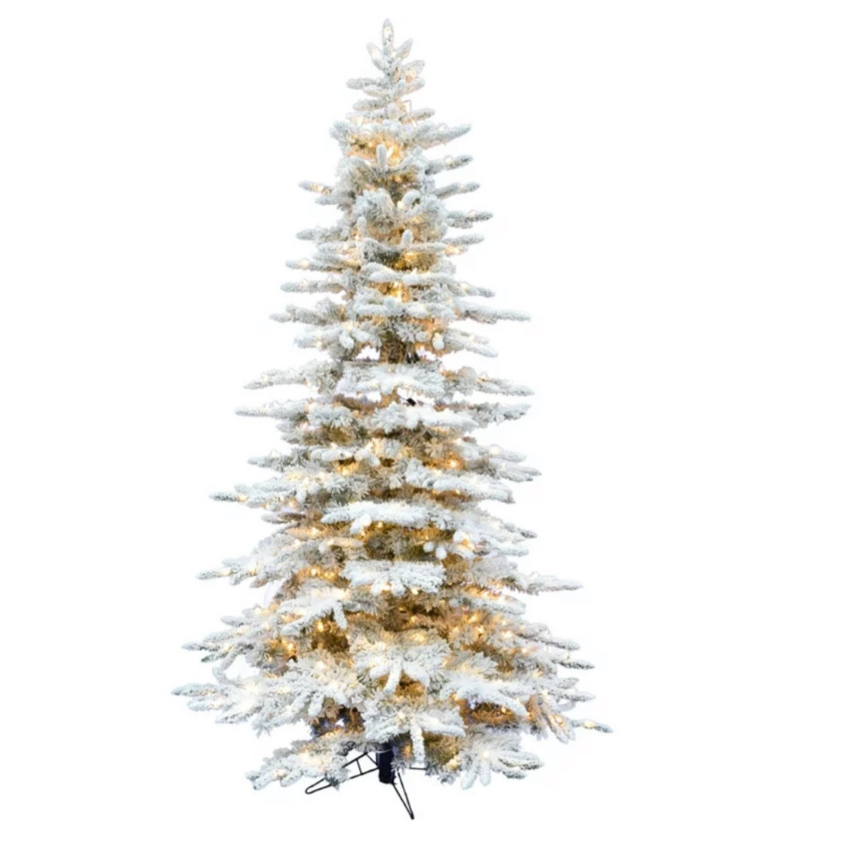 7.5 pre-lit flocked tree! 

#LTKHoliday #LTKhome #LTKSeasonal