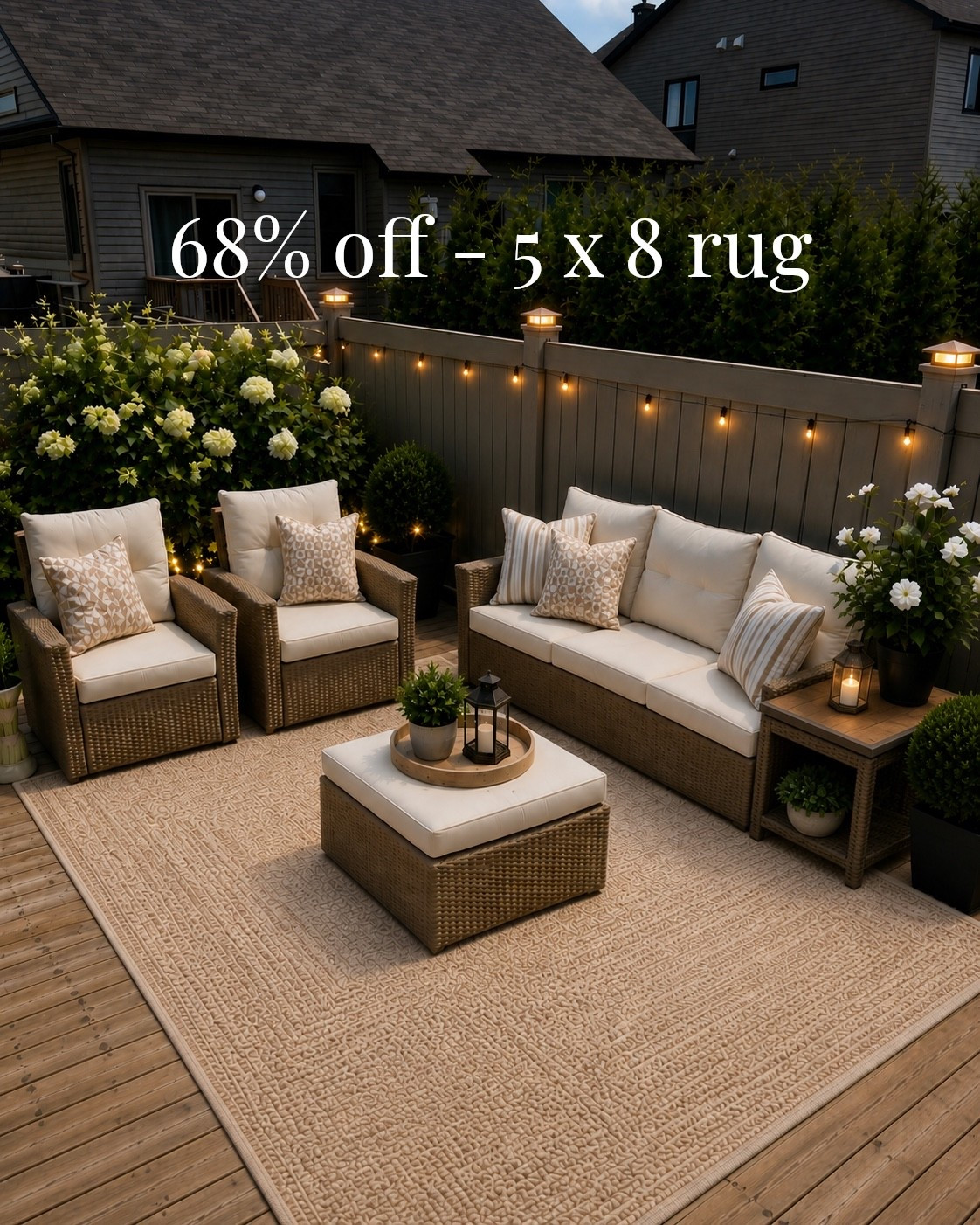 68% off this 5 x 8 neutral indoor /outdoor area rug. Over 23000 sold. Under $230

#wayfaircahome #wayfaircapartner #wayfaircanada 
#arearug
#ltkxwayday

#LTKcanada #LTKsale #LTKhome
