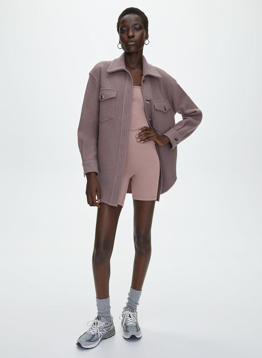 Wilfred by Aritzia Divinity 7" Romper in Shadow Mauve | THE YES | THE YES