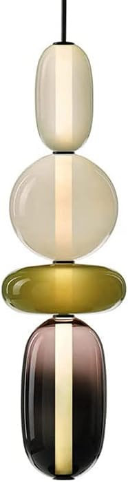 Vintage Stained Glass Pendant Lig Farmhouse Kitchen Island Chandelier Lig Luxury Hanging Ligs Fix... | Amazon (US)
