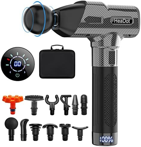 Massage Gun Deep Tissue, Quiet Percussion Muscle Back Neck Head Body Shoulder Massager Tools for Ath | Amazon (US)