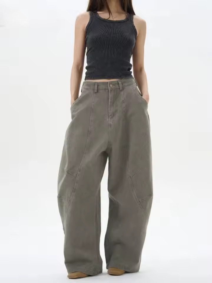 HOUZHOU American Retro Y2k Pants Women High Street Punk Baggy Trousers Vintage Grunge Oversized C... | AliExpress (US)