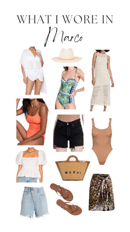 Vacation outfit inspo/what I wore in Florida! Swimsuit/ coverup/ sandals/ shorts 

#LTKswim #LTKtravel #LTKSeasonal