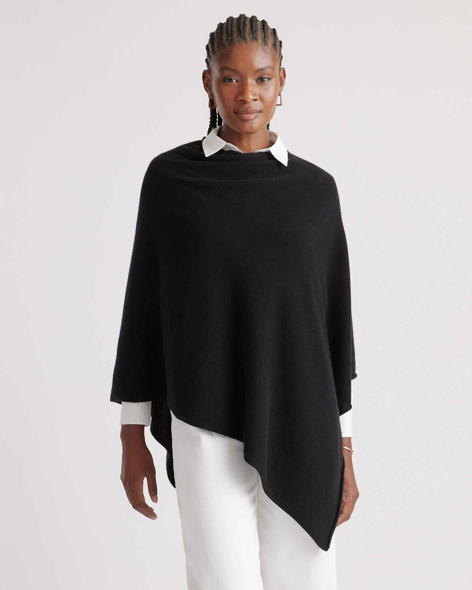 Mongolian Cashmere Poncho | Quince