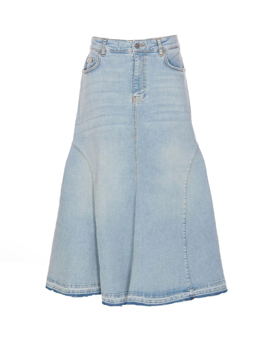 Flared Denim Skirt | Baltini
