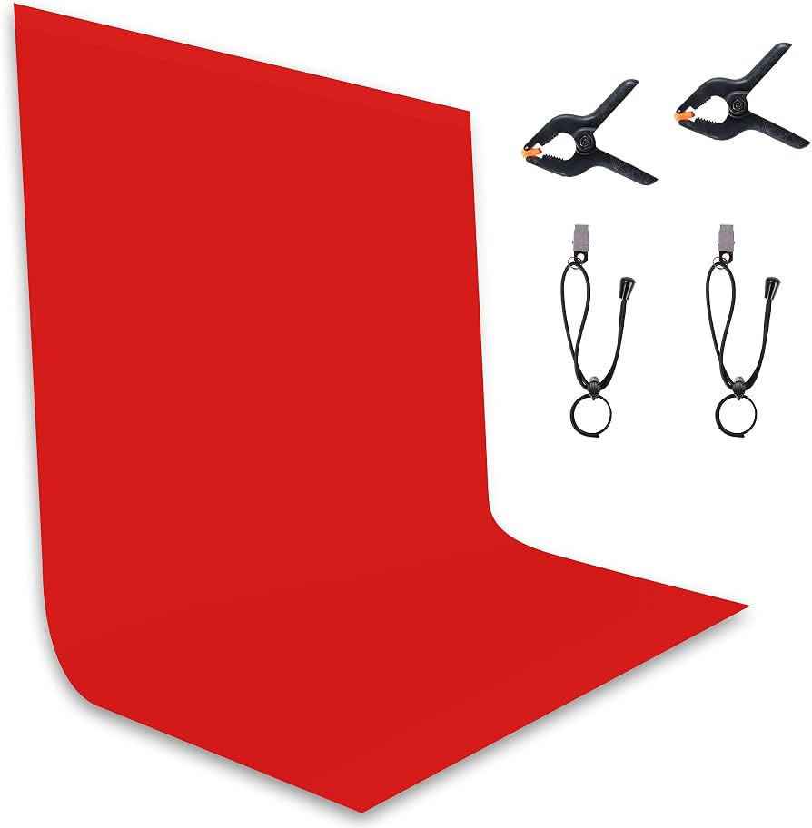 TRLYC Red Background Backdrop - 8.5x10FT Backdrop Background for Photography Red Photo Booth Back... | Amazon (US)