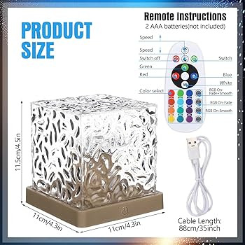 6 Pcs Ocean Wave Projector Lights 16 Colors Northern Lights Cube Aurora Glow Sunset Lumen Lamp wi... | Amazon (US)