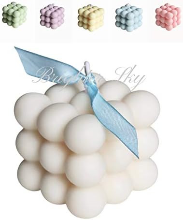Bubble Candle by BrighterSky|Natural Wax|Candle Decor|Gift for Her|Cute Candle|Essential Oil|Cand... | Amazon (US)