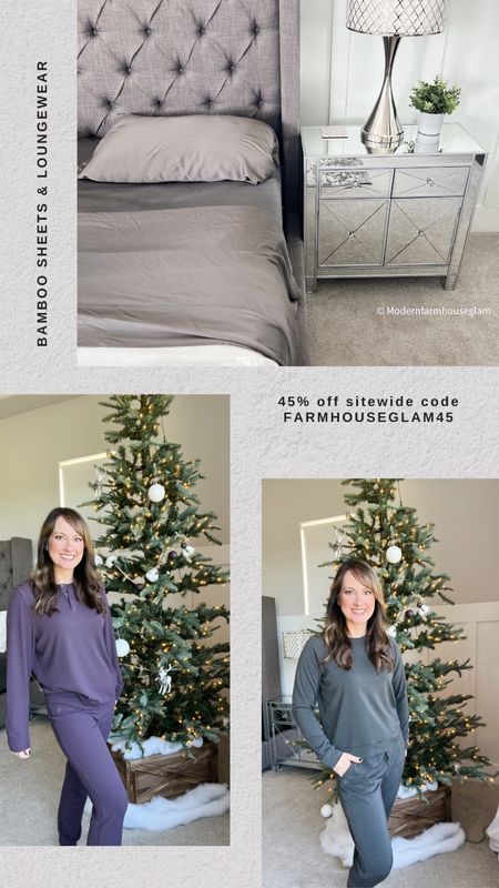 45% off sitewide at Cozy Earth with my code FARMHOUSEGLAM45 
My favorite bamboo sheets! Wearing size small, TTS, bamboo loungewear and sleepwear, pajamas. 

Great Christmas gift idea or treat yourself!

#LTKstyletip #LTKhome #LTKGiftGuide