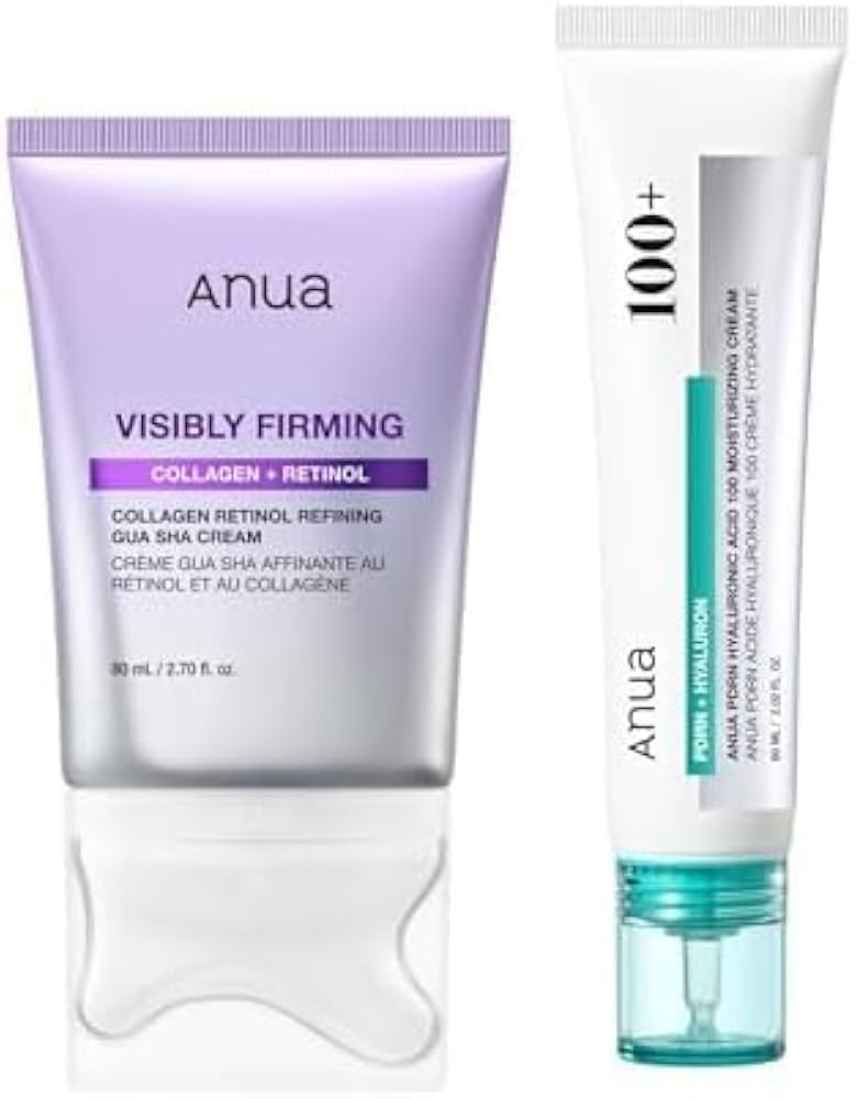 ANUA Viral Face Cream Duo, PDRN Hyaluronic Acid 100 Moisturizing Cream & Collagen Retinol Refinin... | Amazon (US)
