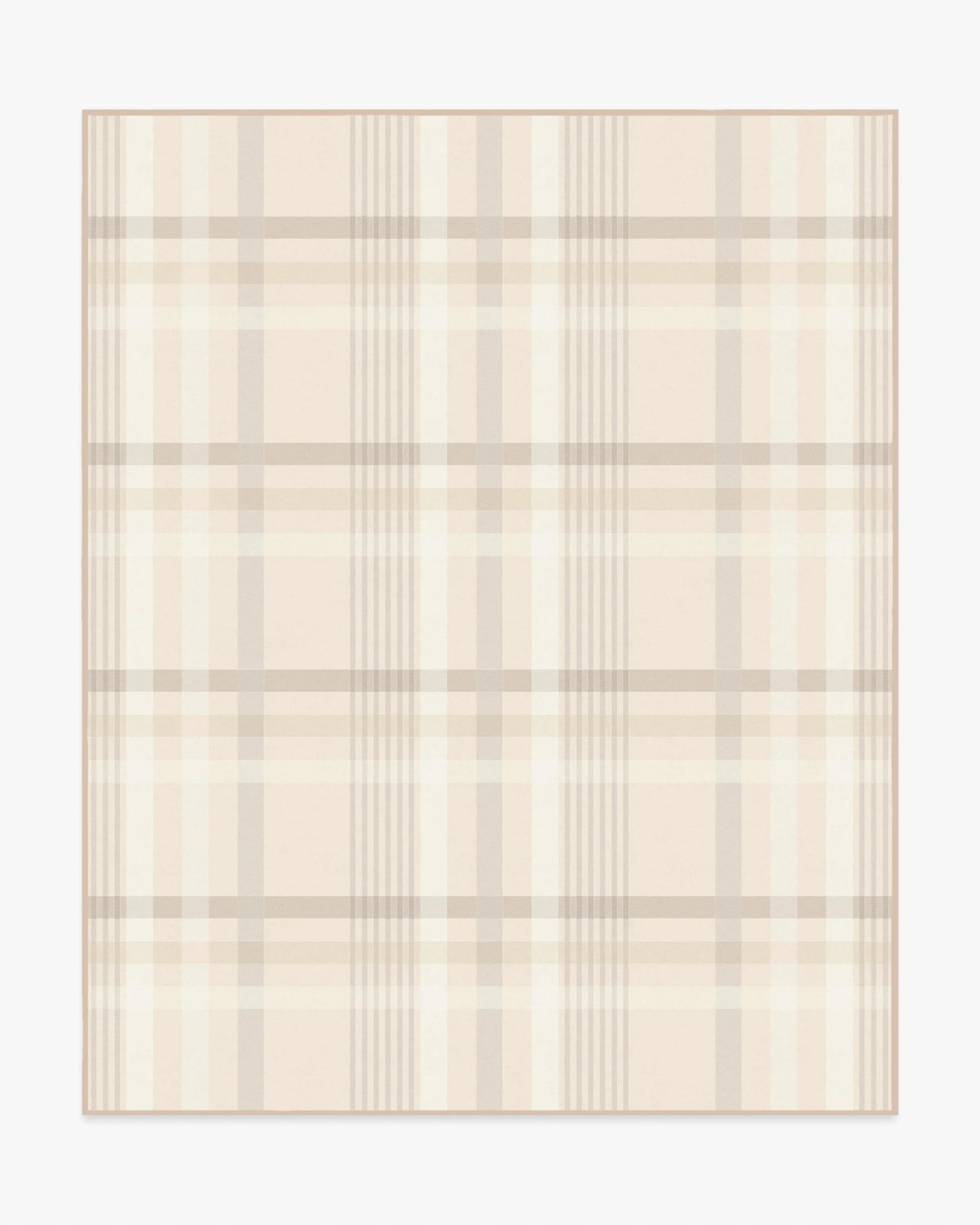 Charming Plaid Neutral Flatwoven Rug | Ruggable US | Ruggable