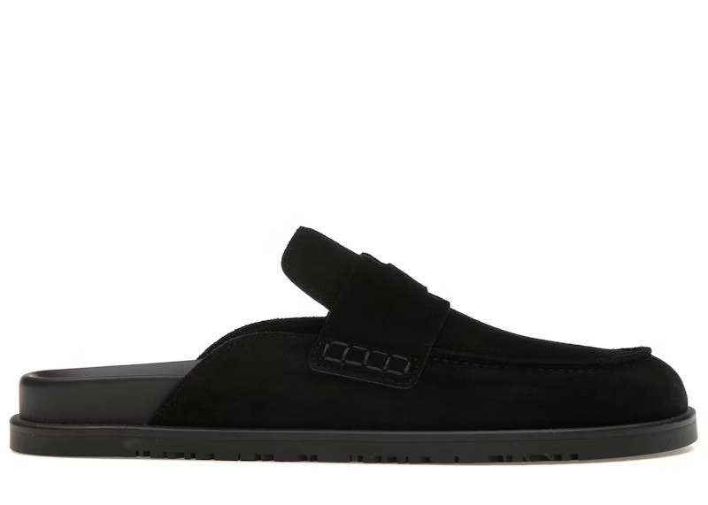 Hermes Go Mule Suede Calkfskin (Men's) Sneakers in Noir | StockX