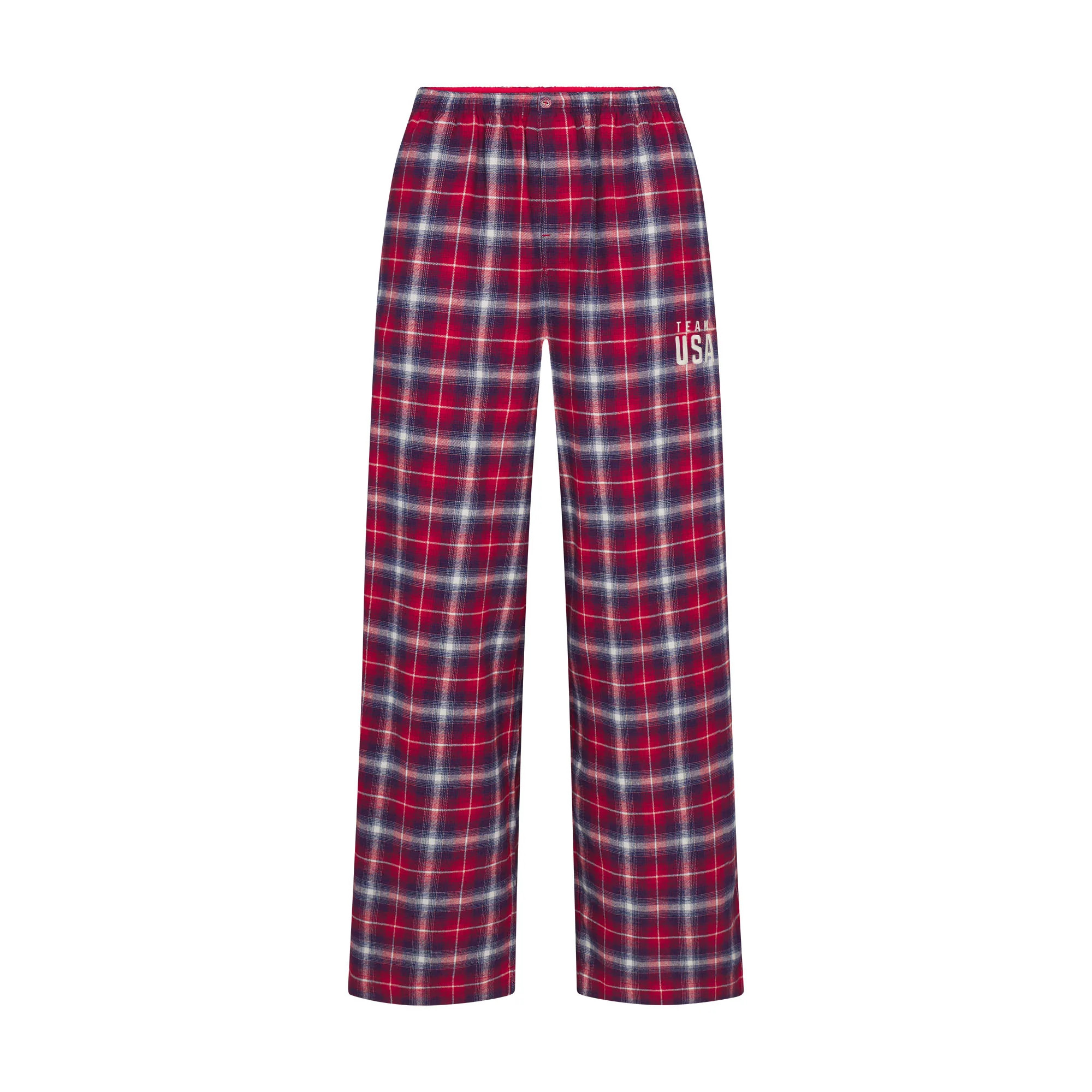 SKIMS FOR TEAM USA FLANNEL SLEEP OLYMPIC PANT | RED PLAID | SKIMS | SKIMS (US)